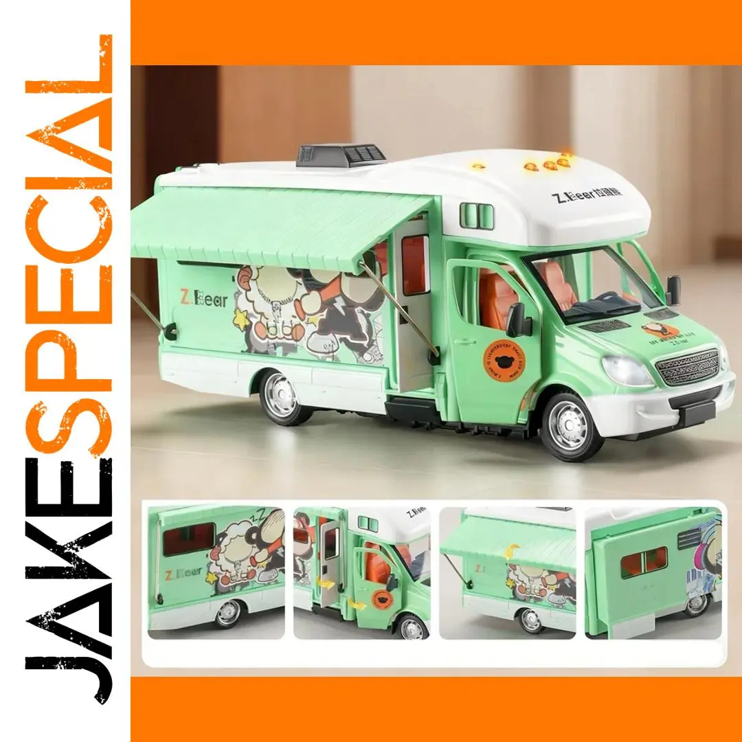 1:28 Scale Diecast RV Model with Playful Graphics 1 1:28 Scale Diecast RV Model with Playful Graphics