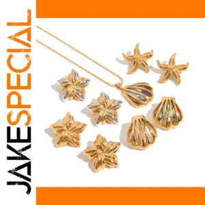 Ocean-Inspired Stainless Steel Jewelry Set