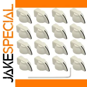 White Chicken Head Knobs for Audio Gear
