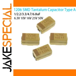 Set of 10 SMD Tantalum Capacitors 1-6.8µF 10-50V