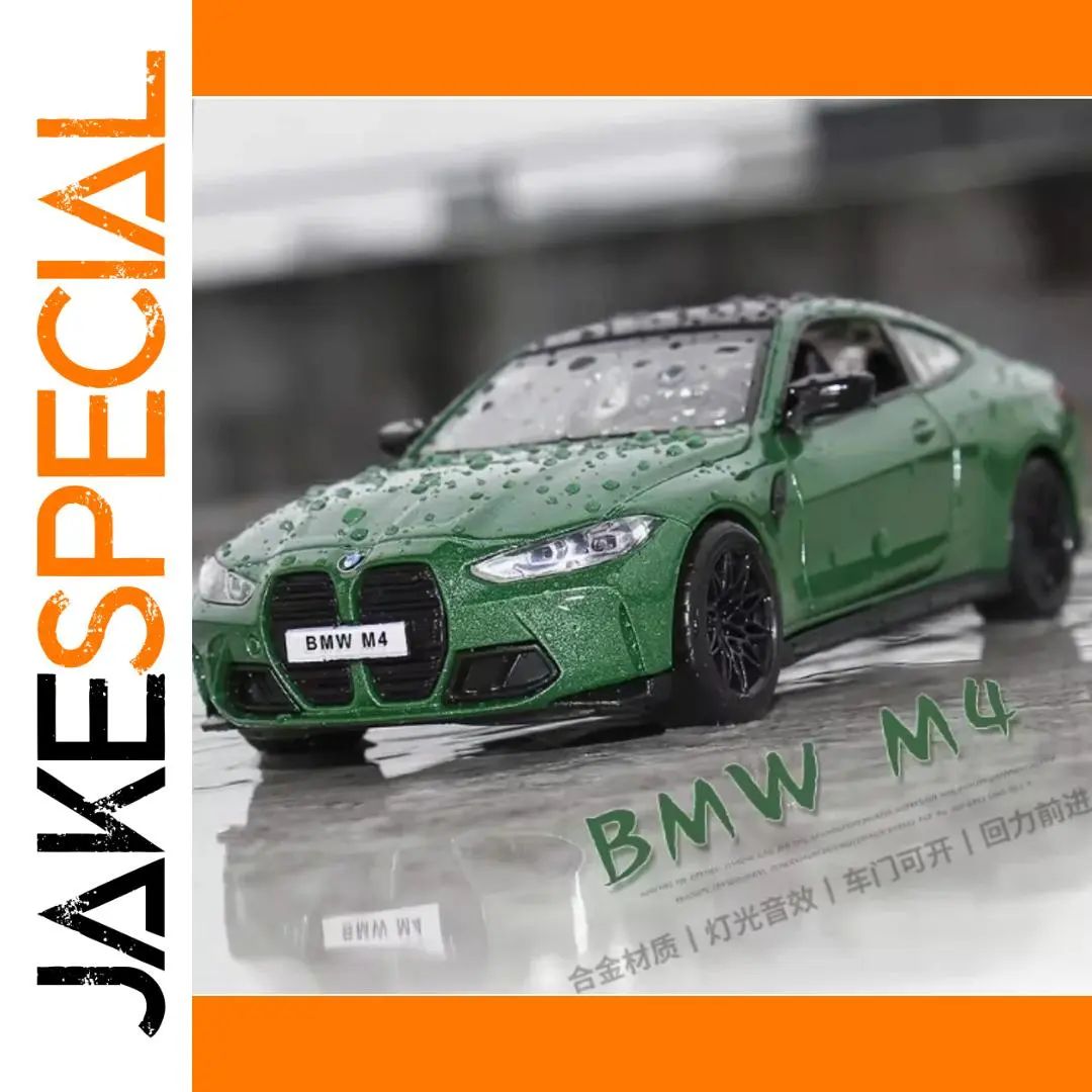 1:32 BMW M4 G82 Diecast Model in Green 1 1:32 BMW M4 G82 Diecast Model in Green