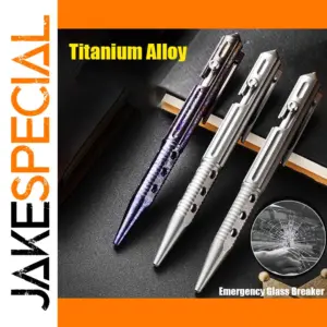 Titanium Alloy Tactical Pen with Refillable Refill
