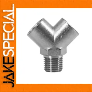 Nickel-Plated Brass Y-Shaped Plumbing Fitting