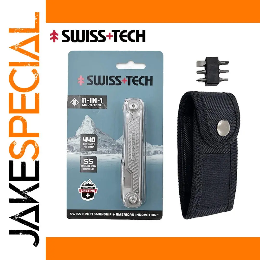 Swiss Tech 11-in-1 Compact Multitool for Outdoors 1 Swiss Tech 11-in-1 Compact Multitool for Outdoors