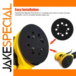 Yellow 5-Inch Orbital Sander Backing Pad