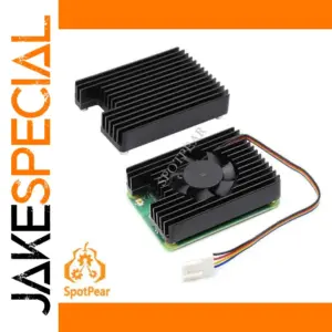 Aluminum Heatsink with PWM Fan for Raspberry Pi CM4