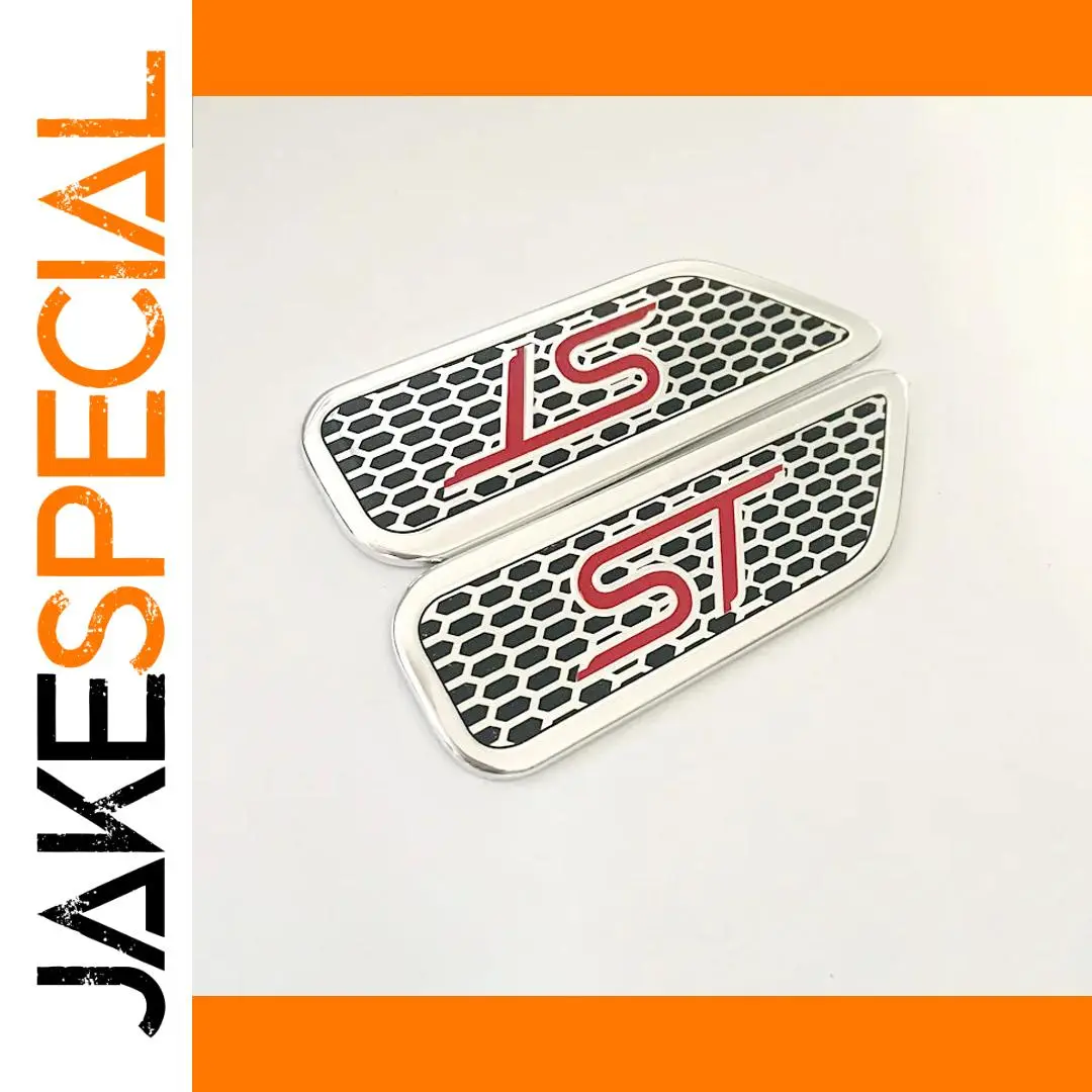 Ford ST Aluminum Emblem Stickers for Ford Models 1 Ford ST Aluminum Emblem Stickers for Ford Models