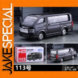 Black Toyota HiAce Diecast Model - 7cm Collectible