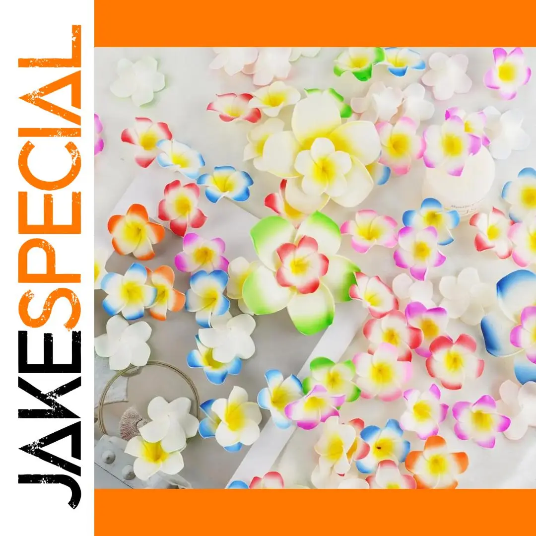 Vibrant Foam Artificial Plumeria Flowers Set 1 Vibrant Foam Artificial Plumeria Flowers Set