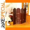 Elegant 1:12 Dollhouse Red Folding Screen