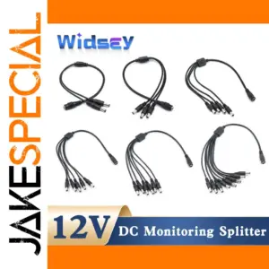 DC 5.5mm x 2.1mm Power Splitter Cable (2-8 Outputs)