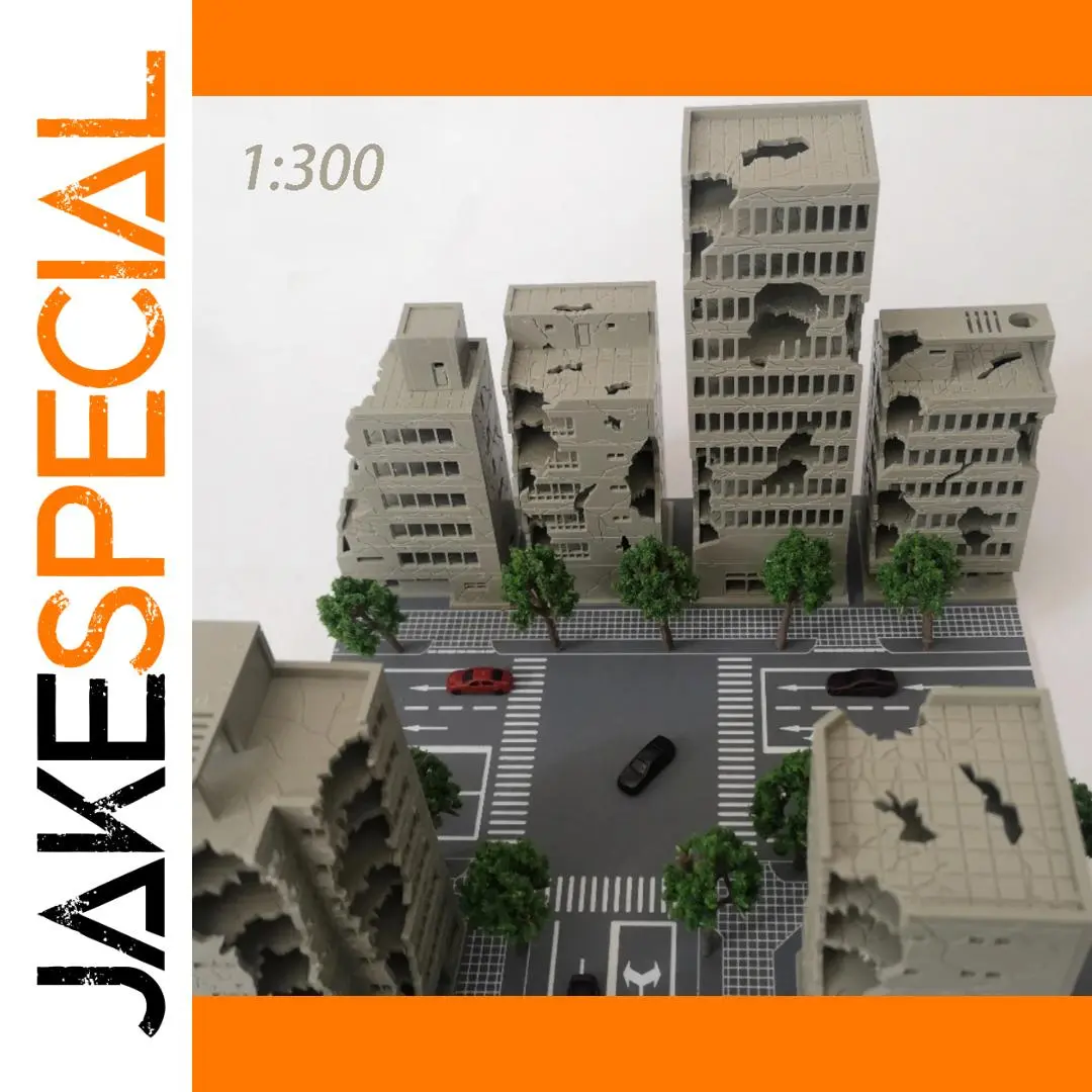 Battle-Damaged City High-Rise Diorama Model 1 Battle-Damaged City High-Rise Diorama Model