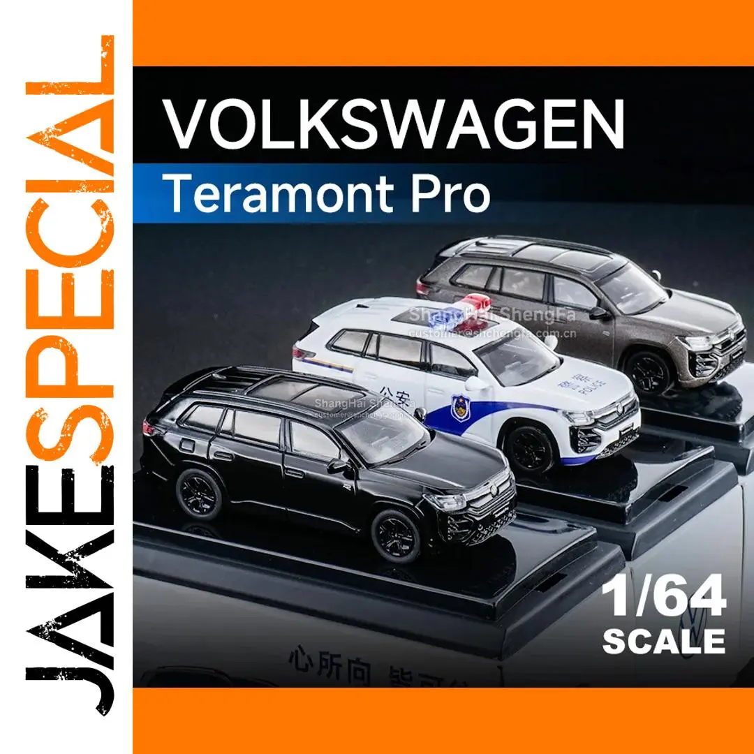 Volkswagen Teramont Pro 1:64 Diecast Model in Black 1 Volkswagen Teramont Pro 1:64 Diecast Model in Black