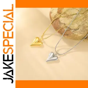 Stainless Steel Heart Pendant Necklace