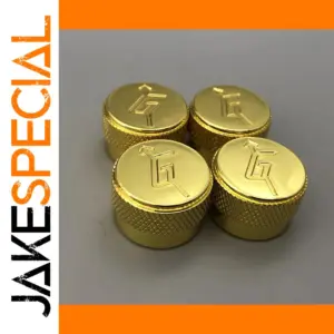 Gold Gretsch Guitar Knobs Set for Models
