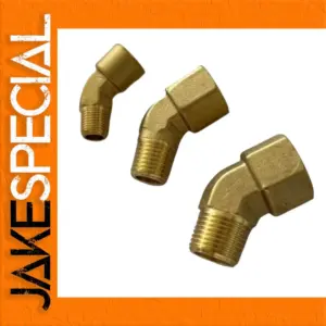 Brass 45-Degree Pipe Elbow Fitting 1/8"-3/8"