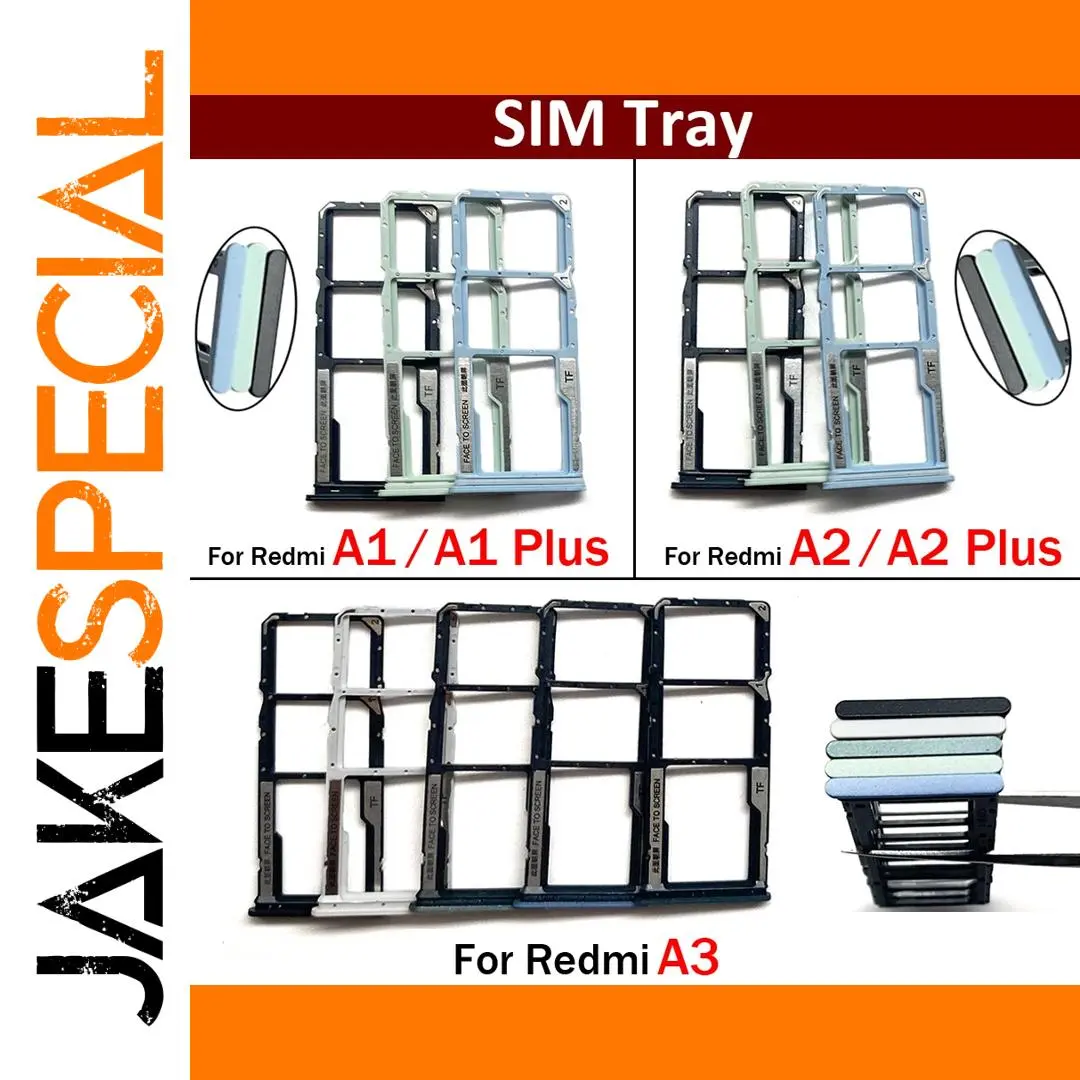 Redmi A1-A3 & Plus SIM Card Tray Adapter Set 1 Redmi A1-A3 & Plus SIM Card Tray Adapter Set