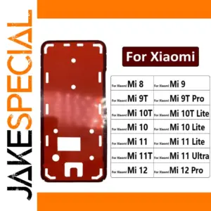 Red Xiaomi Back Cover Adhesive Tape for Models Mi 8-12