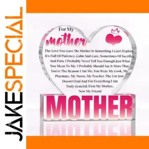 Pink and White Mother Gift Decorative Plaque
