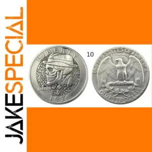 Vintage 1936 Washington Skull Coin Display