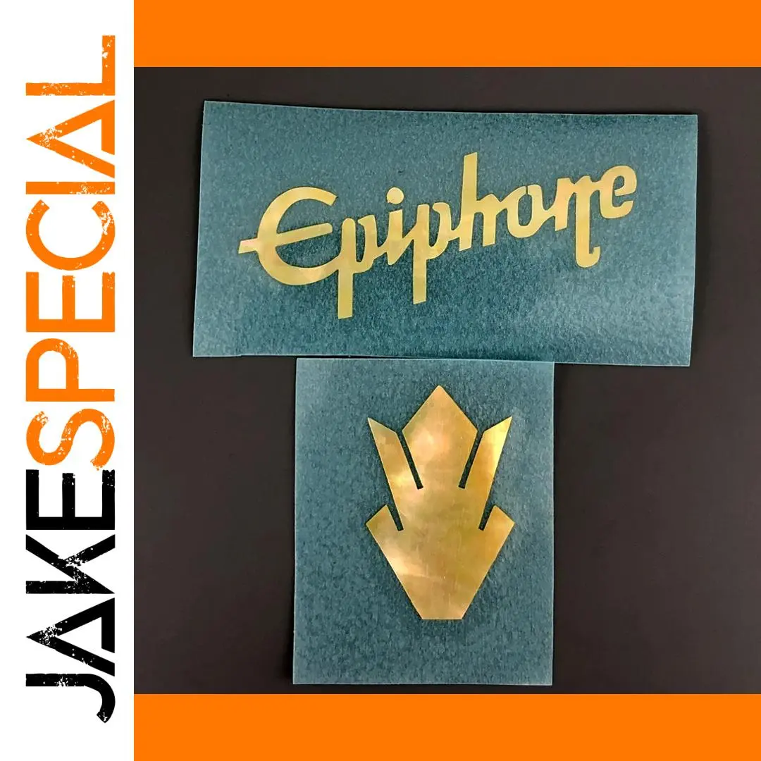 Gold Mother of Pearl Guitar Decal for Pegheads 1 Gold Mother of Pearl Guitar Decal for Pegheads