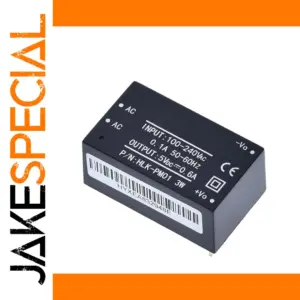 AC/DC Power Supply Module 5V/3.3V/12V Compact Black
