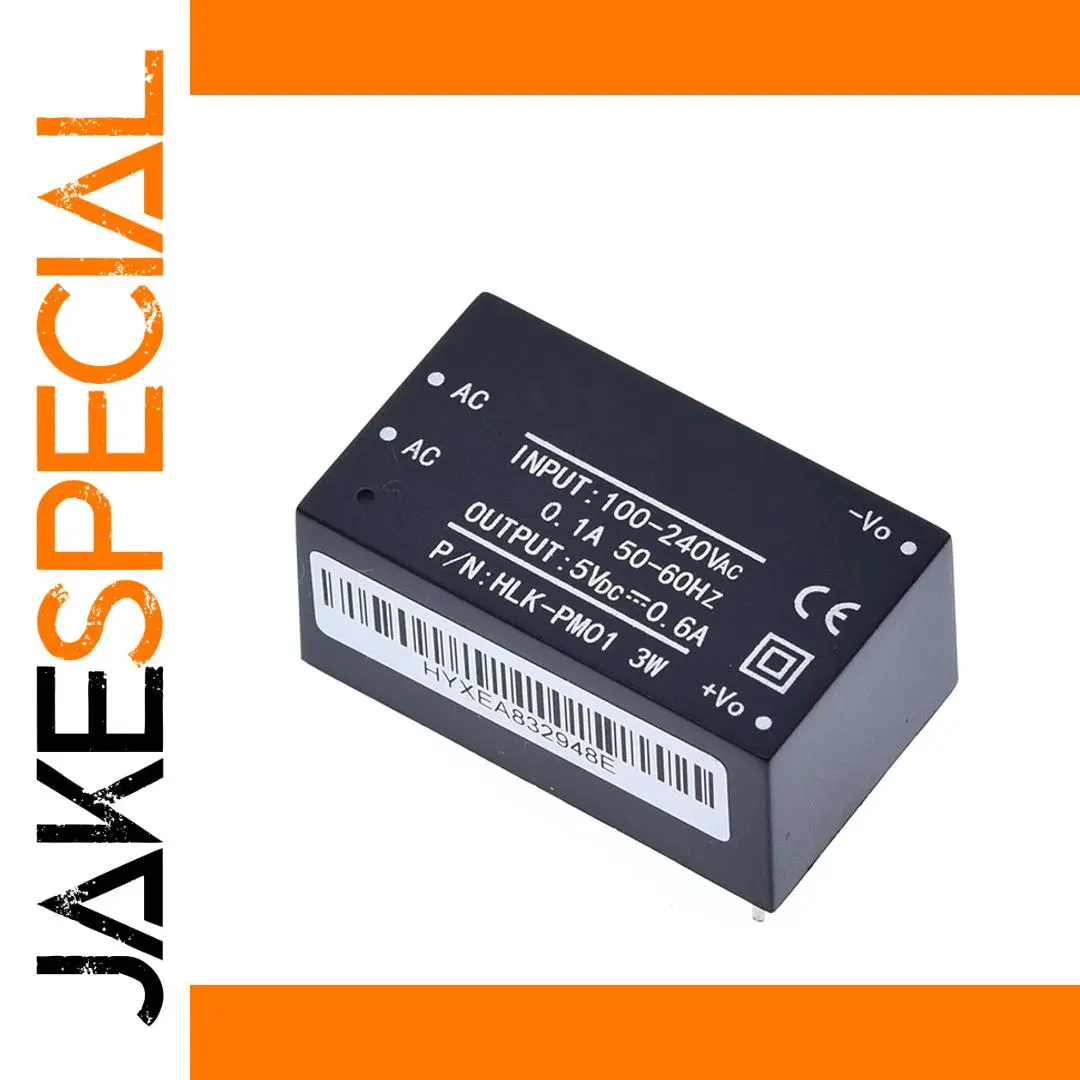 AC/DC Power Supply Module 5V/3.3V/12V Compact Black 1 AC/DC Power Supply Module 5V/3.3V/12V Compact Black