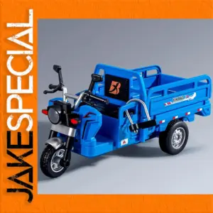 Vivid Blue Diecast Tricycle Model