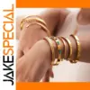 Stainless Steel Gold Cuff Bracelet for Women