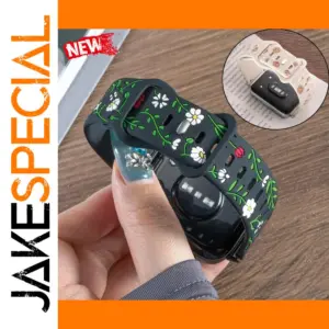 Floral Silicone Strap for Huawei Watch Fit