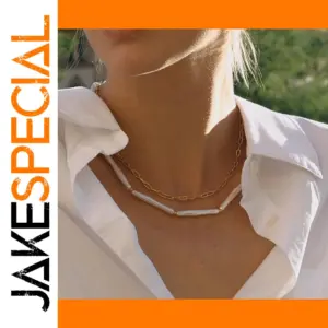 Stylish Women's Gold Stainless Steel Necklace