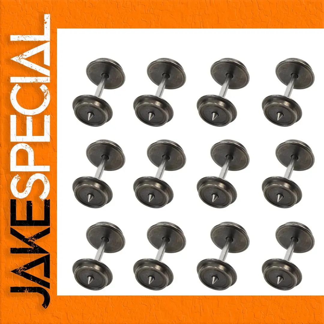 High-Quality HO Scale Metal Wheelsets (12 pcs) 1 High-Quality HO Scale Metal Wheelsets (12 pcs)