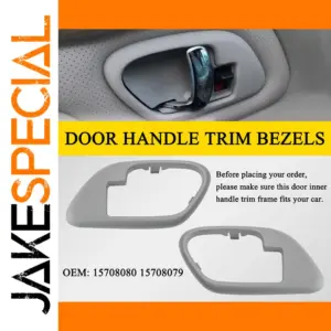 Gray Door Handle Trim Bezels for Chevy GMC 1995-2002