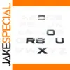 Land Rover Custom Glossy Black Emblems Set (C, O, R, S, U, X)