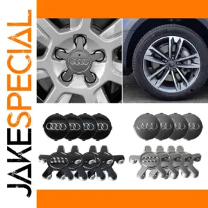 Premium Wheel Hub Caps Set for A1, A3, A4, Q5