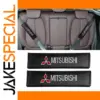 Mitsubishi Carbon Fiber Seat Belt Cushions Set