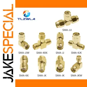 SMA to SMA RF Connector Set with 24V Compatibility