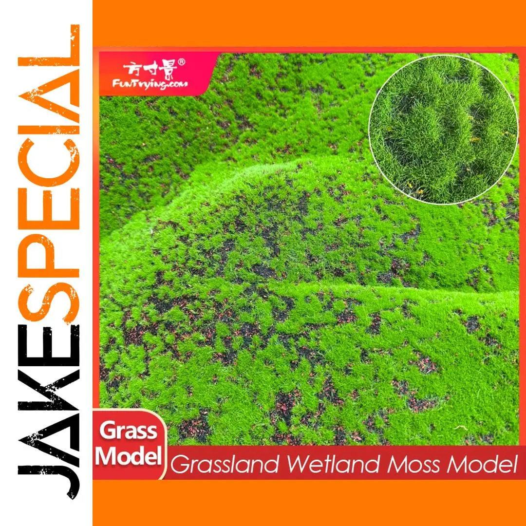 Miniature Wetland Moss & Turf Model 10x10cm 1 Miniature Wetland Moss & Turf Model 10x10cm