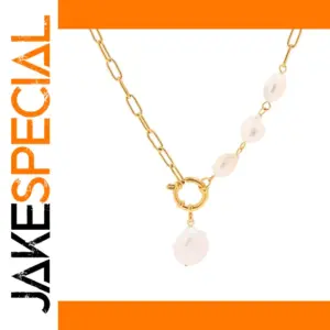 Stainless Steel Gold Necklace with Insect Pendant