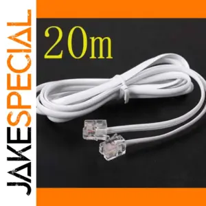 20m RJ11 Telephone Line Cable for Broadband