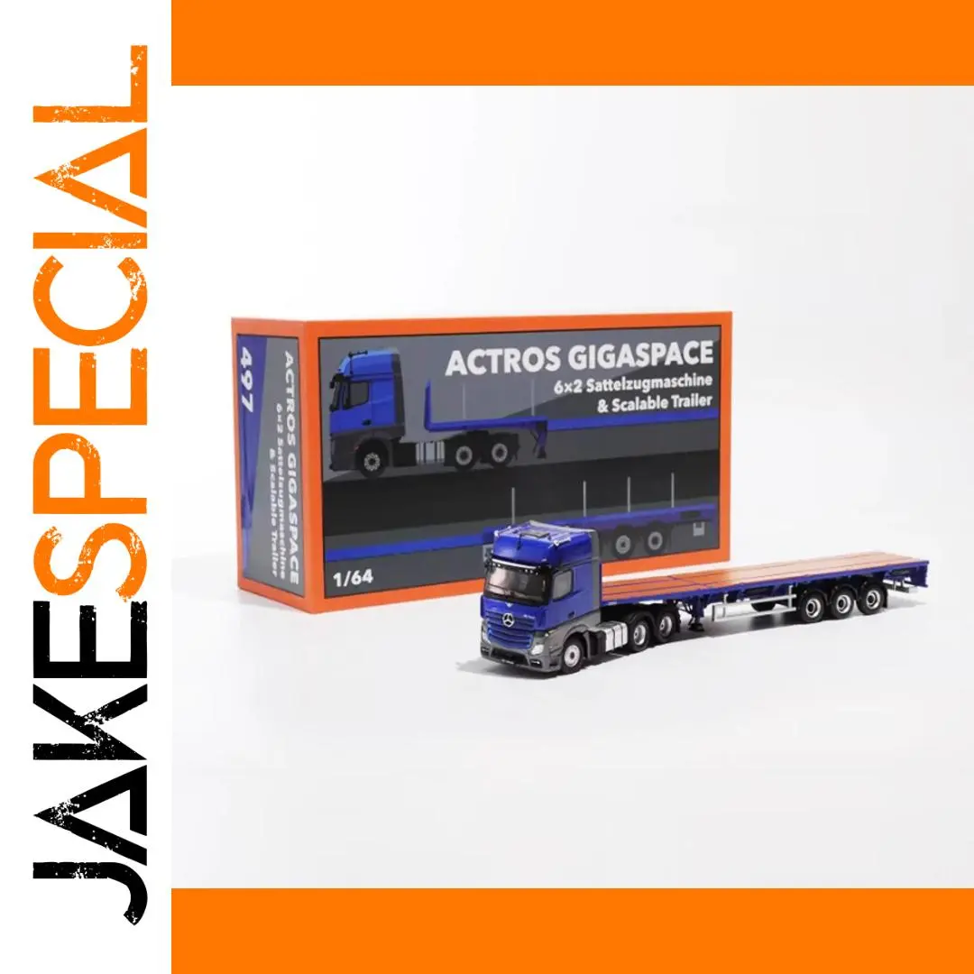 Diecast 1:64 Actros 3 Trailer Truck Model 1 Diecast 1:64 Actros 3 Trailer Truck Model