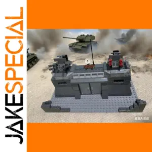 Military Fortress Building Set with Miniature Turrets
