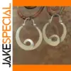 Vintage Silver and Gold U-Shaped Hoop Earrings