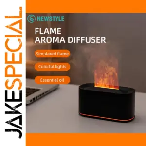 Black Flame Effect Aroma Diffuser with 220ml Tank