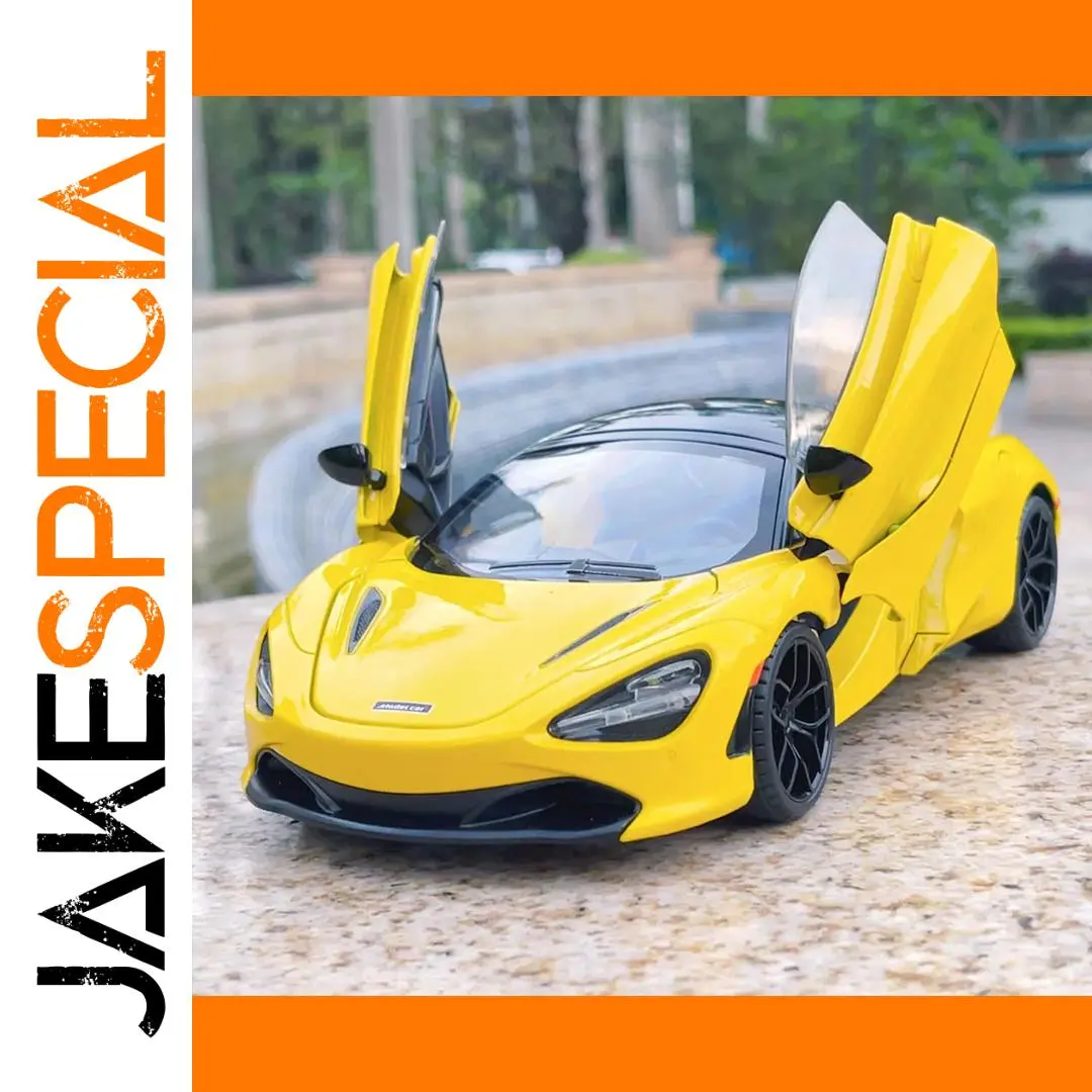 Yellow McLaren 720S Alloy Model 1/18 Scale 1 Yellow McLaren 720S Alloy Model 1/18 Scale