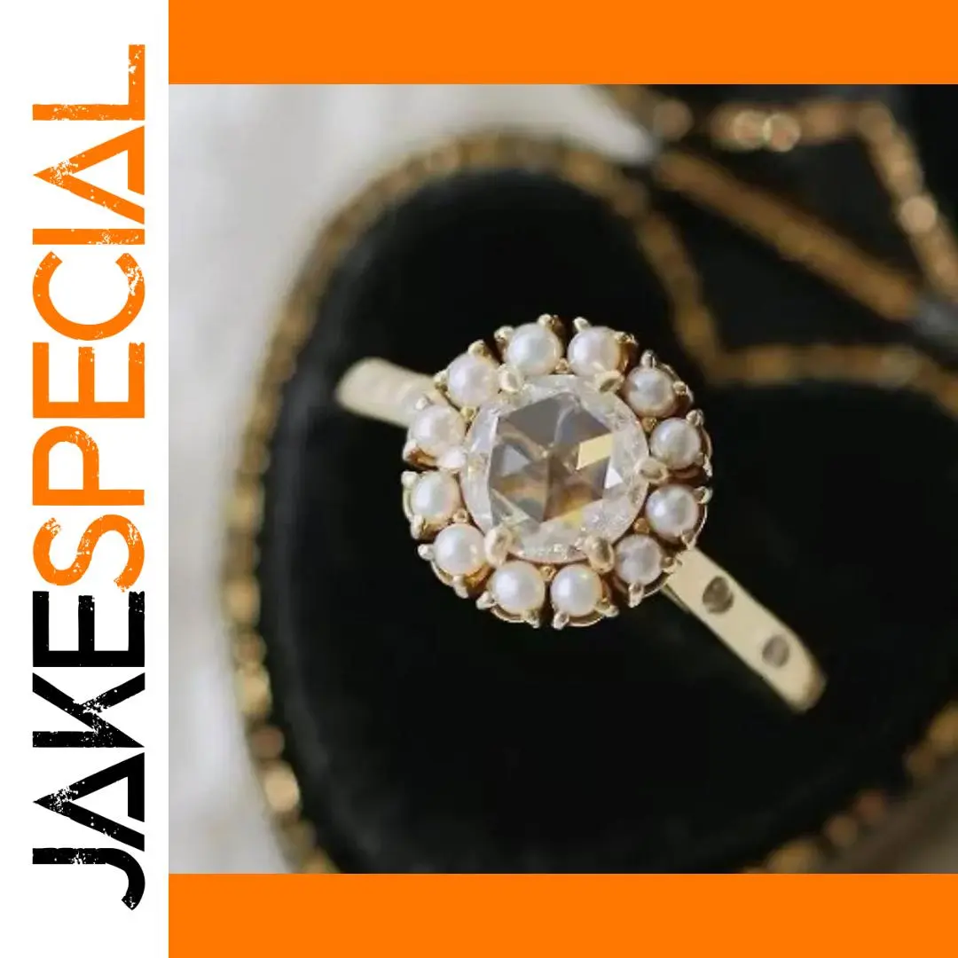 Gold or Silver Fashion Ring with Pearl Accent 1 Gold or Silver Fashion Ring with Pearl Accent