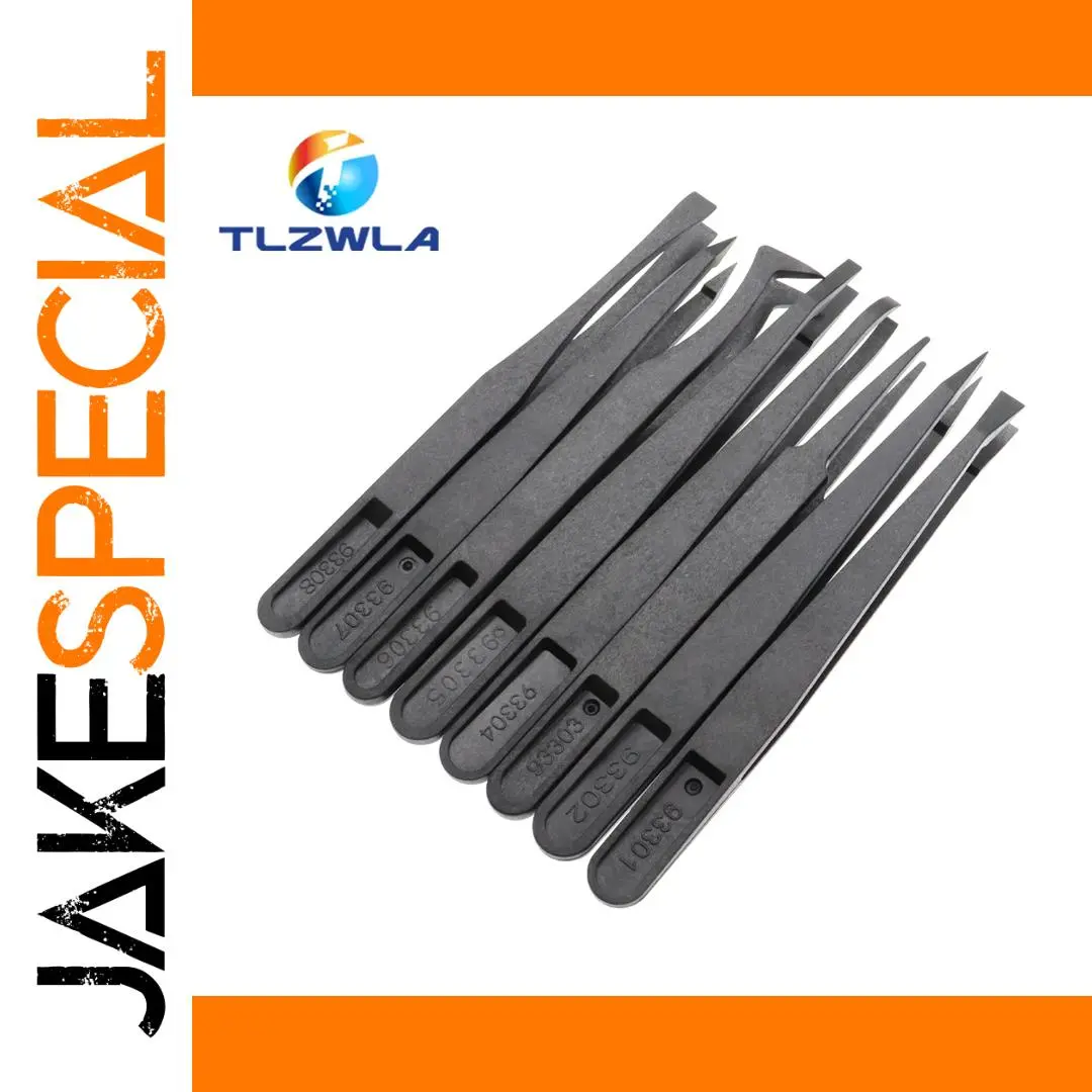 Anti-Static Plastic Tweezers Model 93301-93308 1 Anti-Static Plastic Tweezers Model 93301-93308