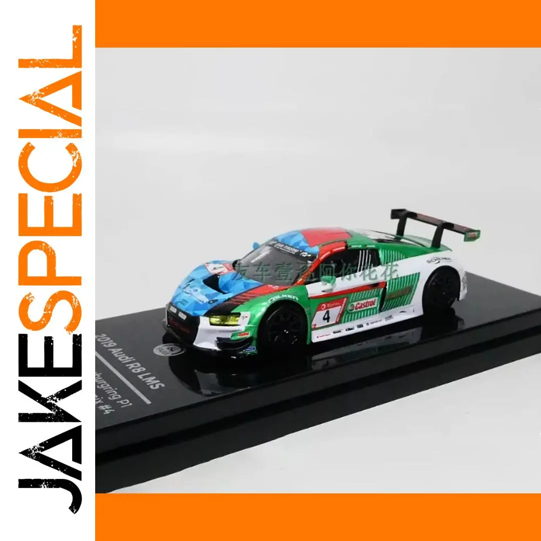 1:64 Scale Porsche R8 LMS No. 4 Diecast Model 1 1:64 Scale Porsche R8 LMS No. 4 Diecast Model