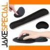 Black Ergonomic Wrist Rest Set for Keyboard & Mouse