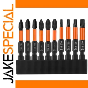 Impact Driver Bit Set 10-Piece 50mm, S2 Steel